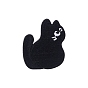 Computerized Embroidery Cloth Self Adhesive Patches, Stick On Patch, Costume Accessories, Appliques, Cat Shape