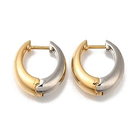 Rack Plating Brass Hoop Earring, Long-Lasting Plated, Cadmium Free & Lead Free, Ring