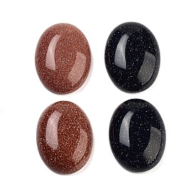 Synthetic Goldstone Cabochons, Oval