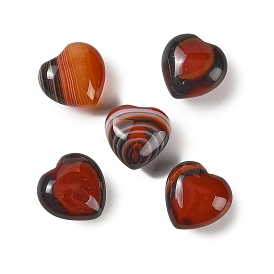 Natural Agate Heart Love Stone, Healing Pocket Palm Stone for Reiki Balancing