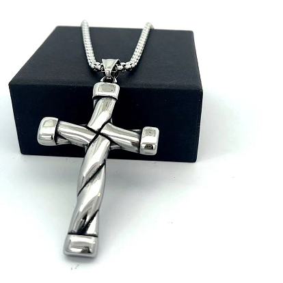 Хип-хоп 304 подвеска в виде креста из нержавеющей стали