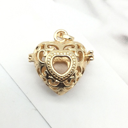 Подвески латуни медальон, сердце прелести