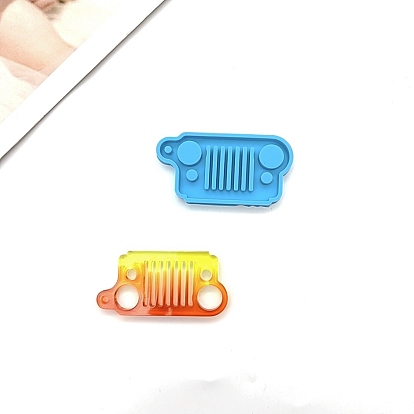 Car DIY Pendant Silicone Molds, Resin Casting Molds, For UV Resin, Epoxy Resin Jewelry Making