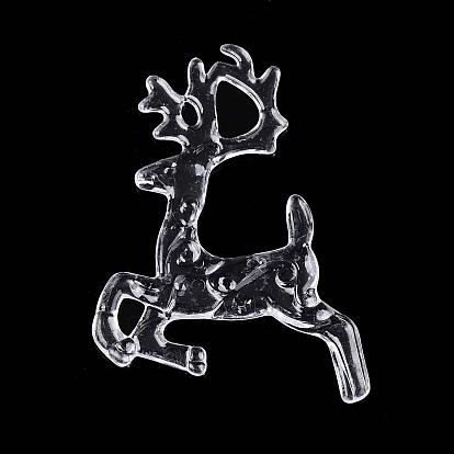 Прозрачные пластиковые большие подвески, олень