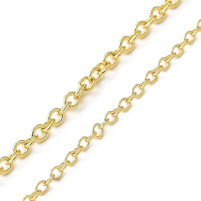 Латунные цепи Роло, пайки, без кадмия, без никеля и без свинца, с катушкой