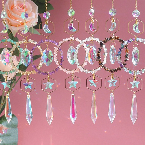 Кулон «Ловец солнца» с драгоценными камнями, создатель радуги, украшение сада и дома своими руками