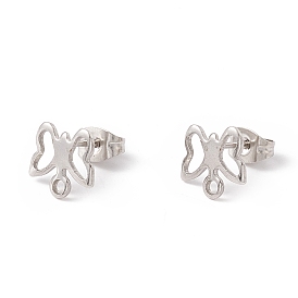 201 Выводы серьги из нержавеющей стали шпилька, с 304 штифтов из нержавеющей стали, горизонтальные петли и ушные гайки, бабочка