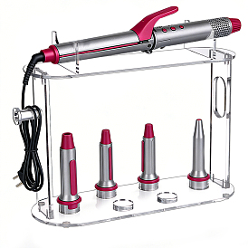 Transparent Acrylic Hair Styling Tool Rack, Oval