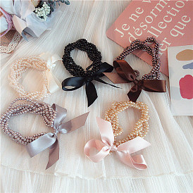 Sweet Pearl Butterfly Hair Tie for Girls, Elegant and Chic Headband Accessory