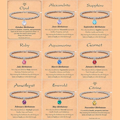 Из нержавеющей стали шарм браслеты, с кубического циркония