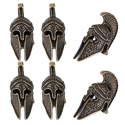6Pcs Brass Beads, for EDC Knife String Pendant Parachute String Tool, Armour