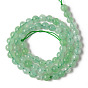 Natural Quartz Beads Strands, Dyed & Heated, Imitation Green Quartz, Round