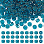 3 Strands Transparent Glass Beads Strands, Flat Round