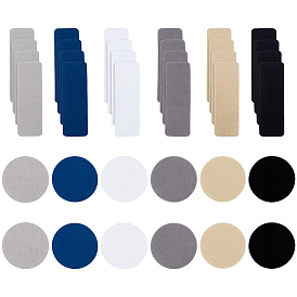 6 сумки 6 цвета 36 шт. тканевая заплатка для ремонта каблука, Самоклеящиеся средства для ремонта дырок в кроссовках и балетках