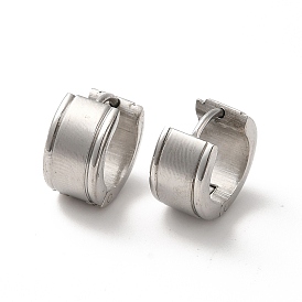 304 Stainless Steel Thick Hoop Earrings