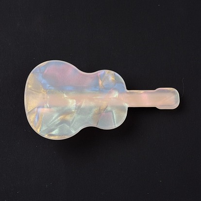 Акриловая крокодил заколки, с железной фурнитурой, аксессуары для волос для девочек, гитар