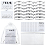 40Pcs CCB Plastic Bead Braided Bead Bracelets, Waxed Cord Braided Beaded Bracelets for Unisex, Star, with 40Pcs Display Cards and Organza Gift Bags