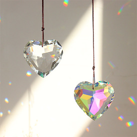 K9 стеклянный кулон в форме сердца, подвесное украшение на окно
