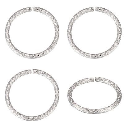 50 шт. 304 соединительные кольца из нержавеющей стали, открытые кольца прыжок, 