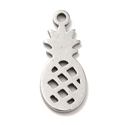 201 Stainless Steel Pendants, Pineapple Charms