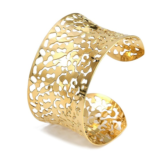 304 женские браслеты-манжеты из нержавеющей стали, полый