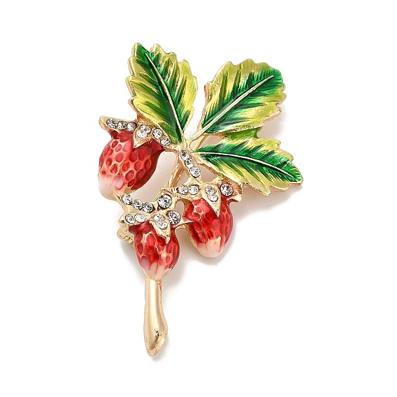 Броши-булавки из сплава сосновых шишек со стразами, с эмалью, для рюкзака с одеждой