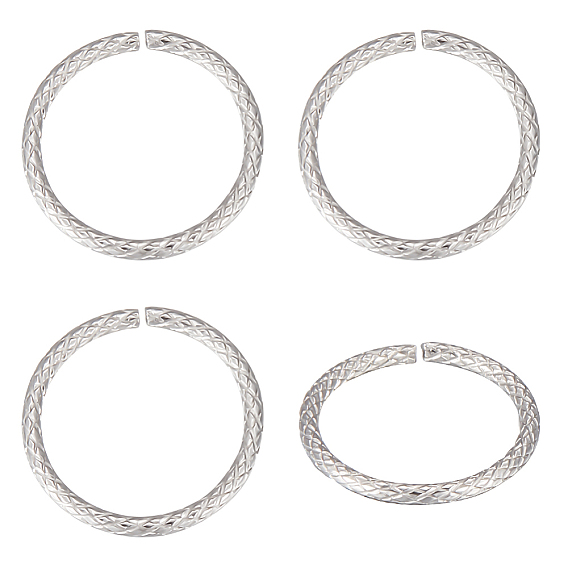 50 шт. 304 соединительные кольца из нержавеющей стали, открытые кольца прыжок, 