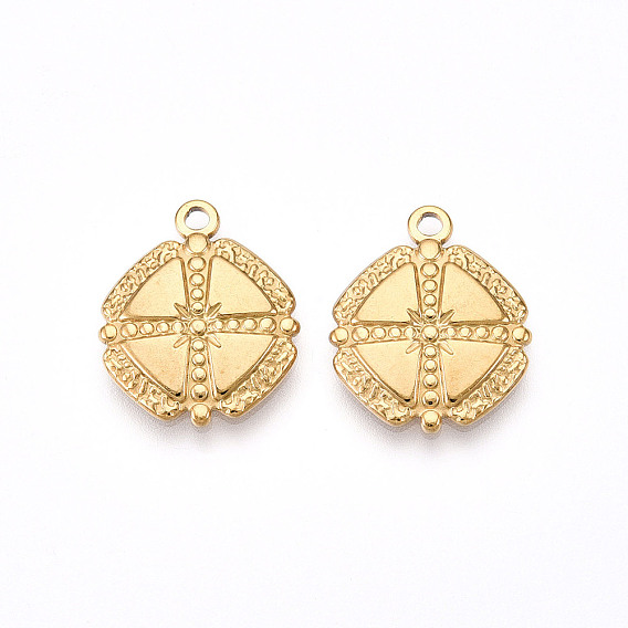 304 подвески из нержавеющей стали, ионное покрытие (ip), ромб прелести