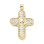 Латунные микро проложить кубического циркония подвески, крест прелести, долговечный, стойки покрытие, без свинца и без кадмия