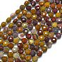 Природные mookaite бисер нитей, с бисером, граненые, плоско-круглые