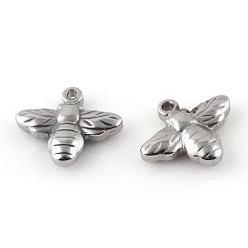 201 Stainless Steel Charms, Bees