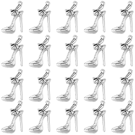 40 шт. Подвески из сплава в тибетском стиле, прелести на высоком каблуке