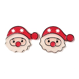 Christmas Themed Acrylic Cabochons, Santa Claus