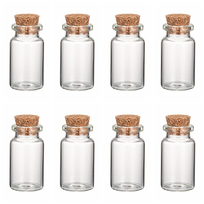 Стеклянные бутылки стеклянные фляги, с пробкой, бутылка желаний, шарик контейнеры, прозрачные