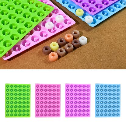 Moules en silicone pour beignets, moules fondants, pour la décoration de gâteau de bricolage, chocolat, candy, fabrication de bijoux en résine uv & résine époxy, donut