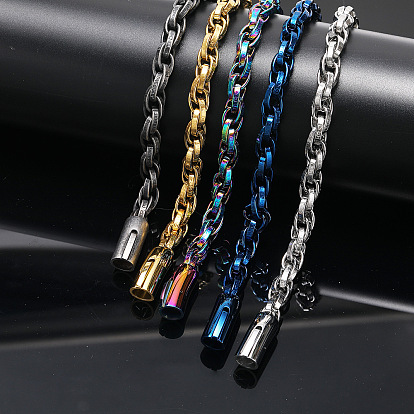 304 браслеты из нержавеющей стали с цепочкой для мужчин и женщин, с застежкой