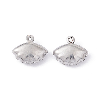 304 Stainless Steel Charms, Shell