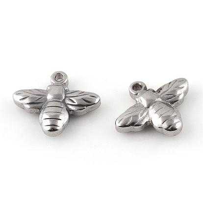 201 Stainless Steel Charms, Bees