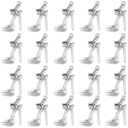 40 шт. Подвески из сплава в тибетском стиле, прелести на высоком каблуке