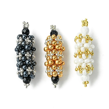 Миюки круглые рокайльские бусины бисерные подвески, овальные подвески