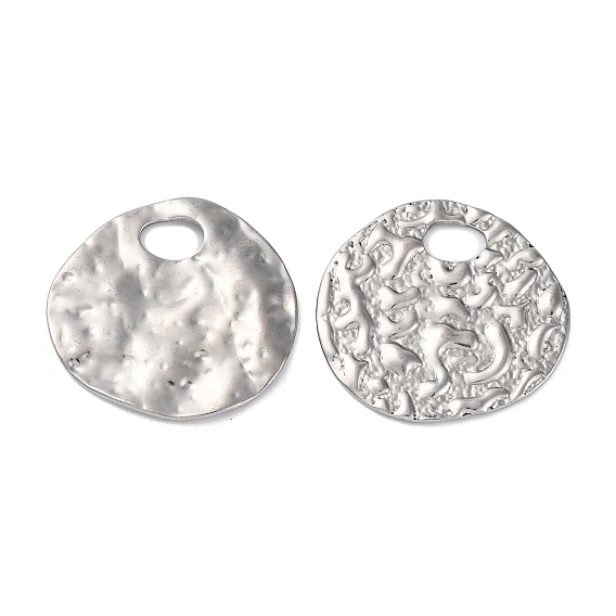 304 подвески из нержавеющей стали, , нерегулярные плоские круглые подвески