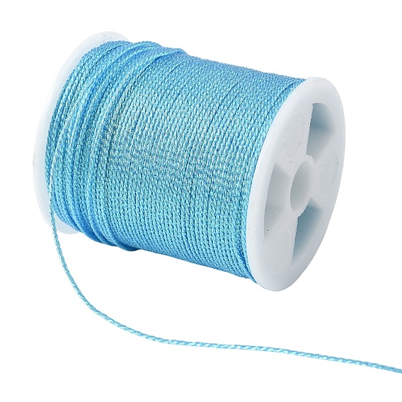 1 рулон полиэфирных швейных ниток, 9-многослойный шнур из полиэстера для изготовления украшений