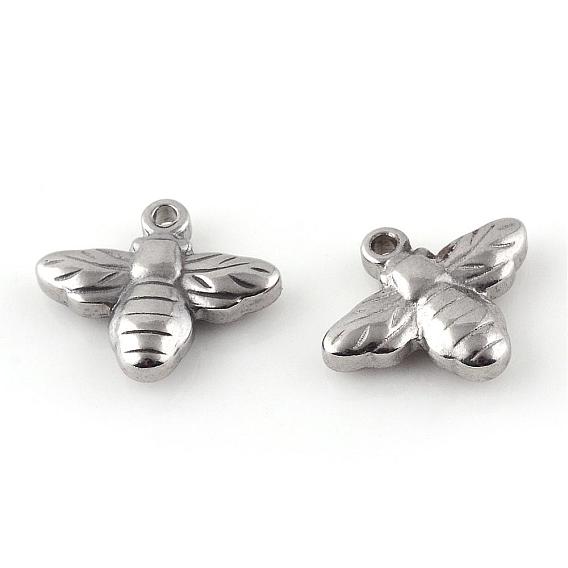 201 Stainless Steel Charms, Bees