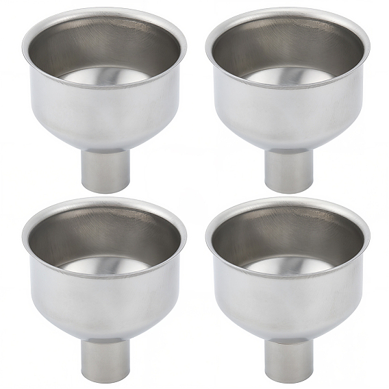 4шт. 304 воронки из нержавеющей стали, лабораторные принадлежности