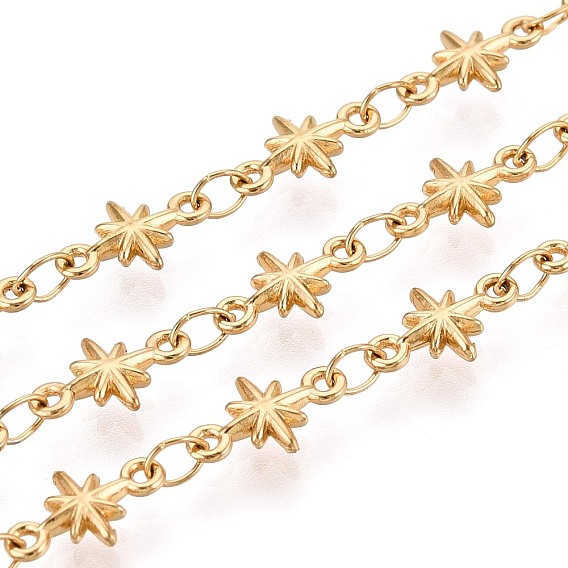 5m 304 цепи со звездообразными звеньями из нержавеющей стали, пайки, с катушкой, ионное покрытие (ip)