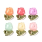Resin Cabochons, Flower, for Valentine's Day, 20x14x6mm