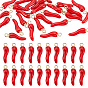 40 pendentifs en alliage émaillé, corne d'abondance / breloques cornicello corne italienne, or