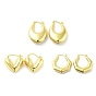 Real 18K Gold Plated Brass Hoop Earrings