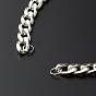 304 Stainless Steel Cuban Link Bracelet, Belcher Chain, with Spool, with 304 Stainless Steel Jump Rings, with Brass Chain Extender