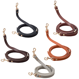 5шт. 5 варианты, плечевой ремень из искусственной кожи, с поворотными застежками сплава, для замены ремней для мешков, золотые